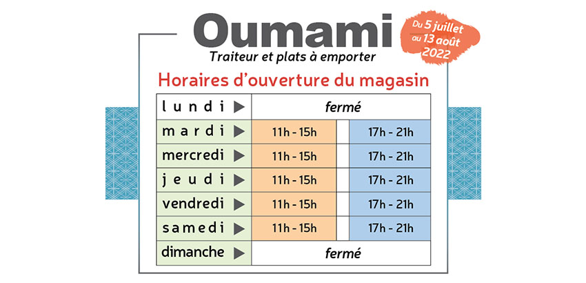 horaires été 2022