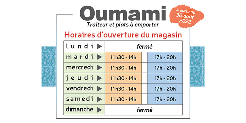 horaires automne 2022