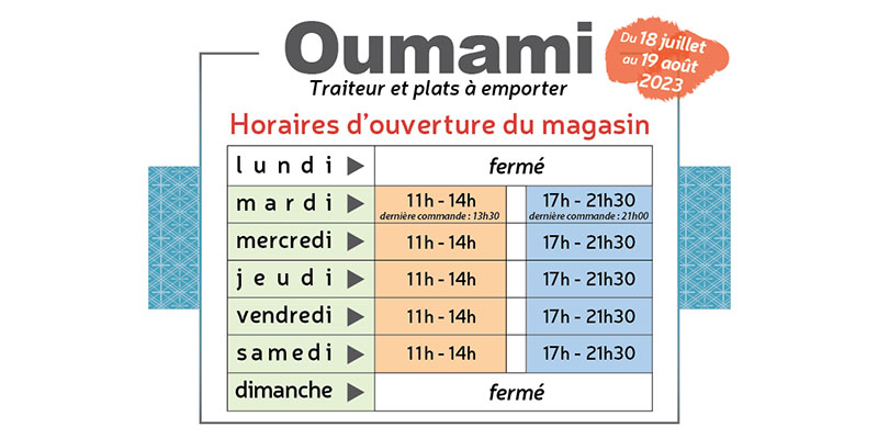 horaires été 2022