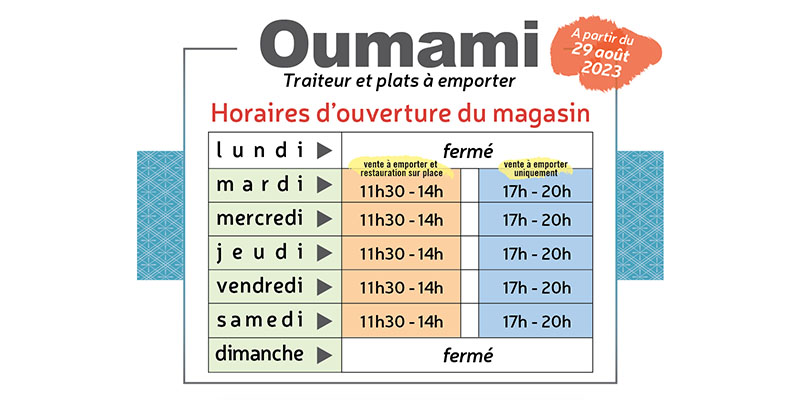 horaires d'ouverture